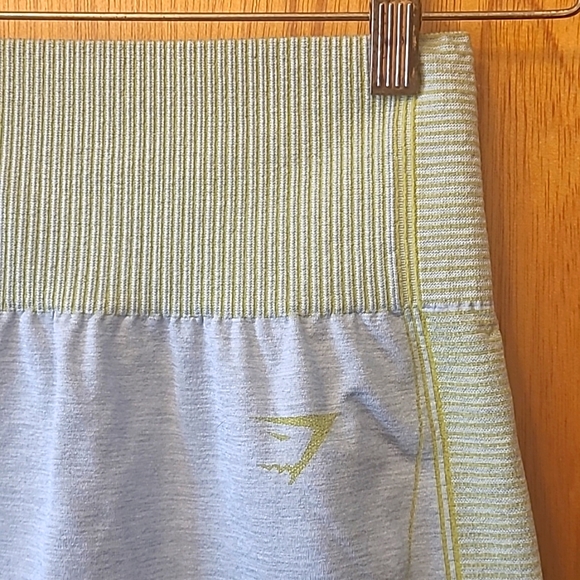 Gymshark "Hyper Amplify" bike shorts in "Marl Gray/Lime Green", size XS. - Picture 7 of 10